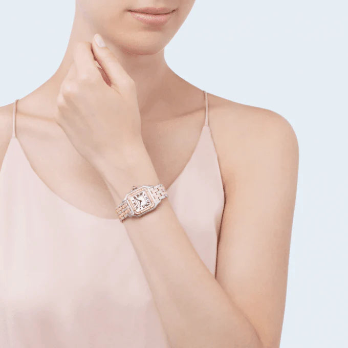 CARTIER PANTHÈRE ARGENTÉ ROSE PIERRES