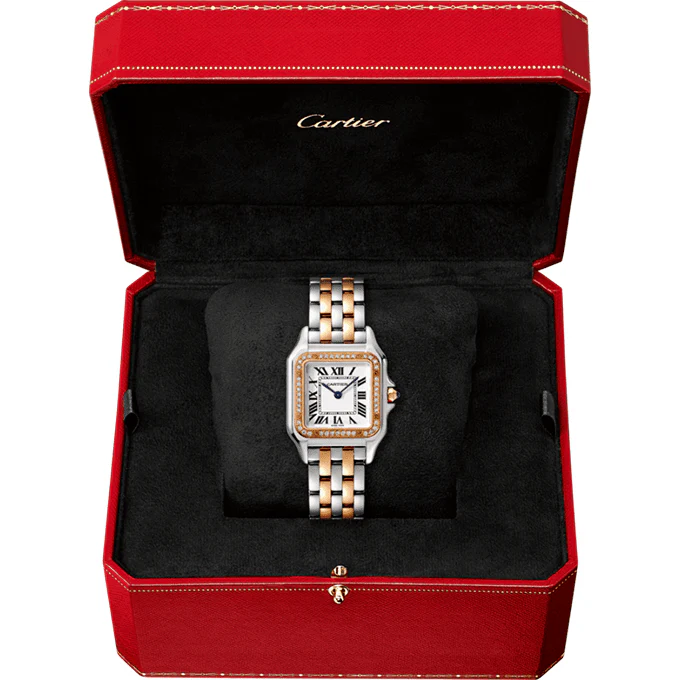 CARTIER PANTHÈRE ARGENTÉ ROSE PIERRES