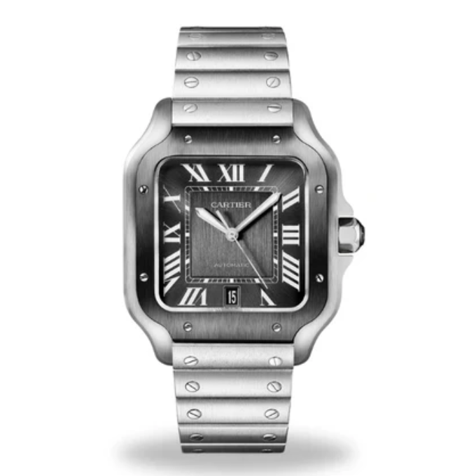 Cartier Santos 4072 Large ADLC Grey - New Unworn with stickers - Full Set